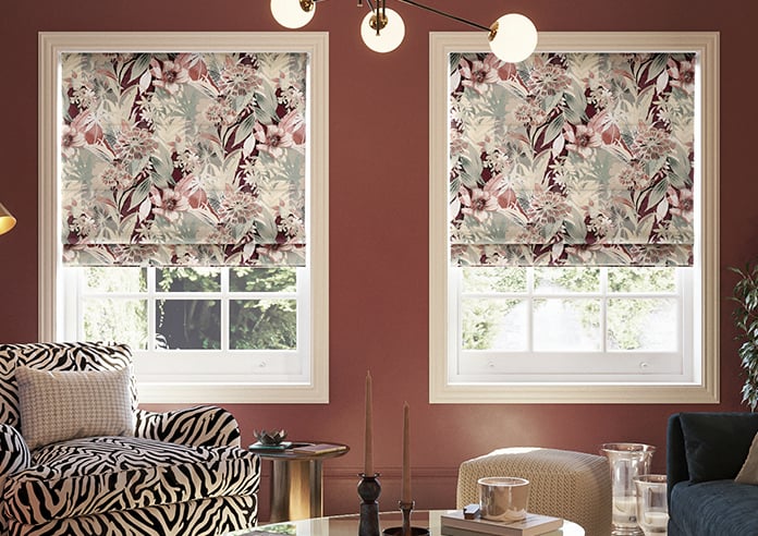 Bali, Red - Twist&Fit Roman Blind - Image 3